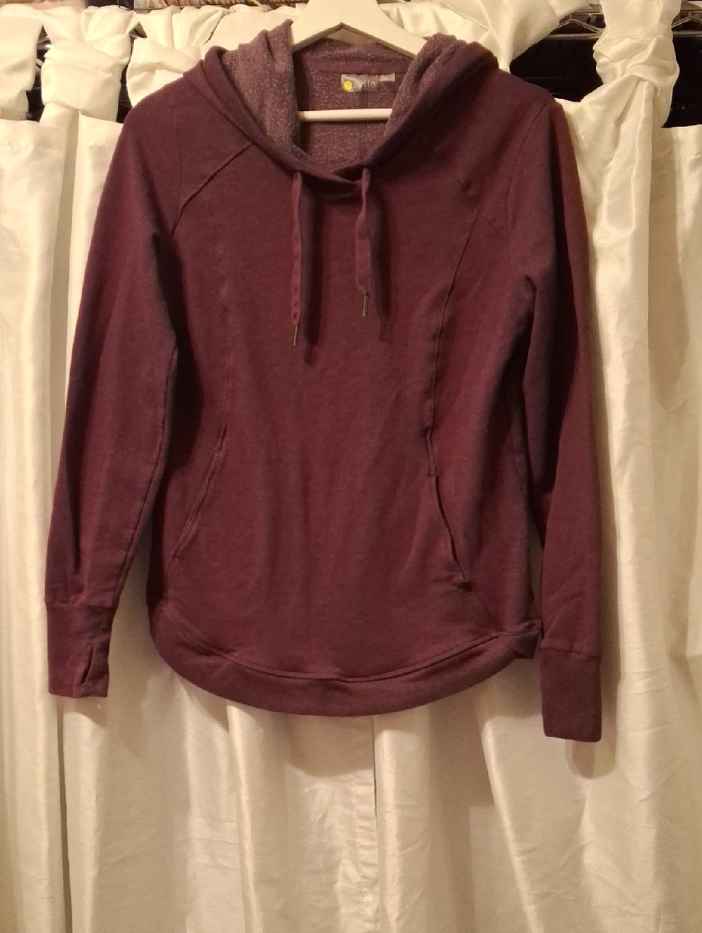 Zella Plum Hooded Pullover Sweatshirt